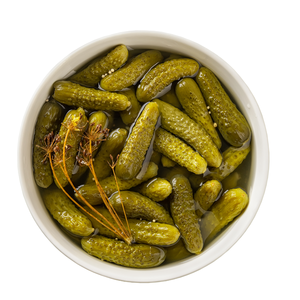 Concombres bébés marinés en vrac dans de la saumure / Gherkins entiers pour la restauration ou l'emballage de vente au détail / Mme Lima - Product Image 1