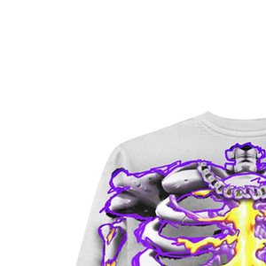 Men's Short Sleeve <b>Skeleton</b> Print <b>T</b>-<b>Shirt</b> 100% Cotton Eco-Friendly for Yellow Flame Design Formal O-Neck Knitted Regular Fit - Product Image 2