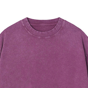Top Trending Men's O-Neck Fake Two Pieces <b>Long</b> Sleeve <b>T</b>-<b>Shirt</b> Solid Purple <b>Black</b> Color Block Tee and affordable prices - Product Image 5