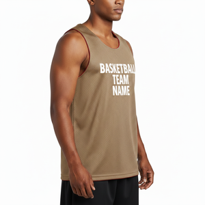 เสื้อบาสเก็ตบอลผู้ชายแบบซับลิเมชั่นสั่งทำขายส่ง OEM แห้งเร็ว ชุดบาสเก็ตบอลทีม โรงงานผลิตชุดบาสเก็ตบอล - Product Image 3