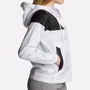 Veste décontractée épaisse imperméable coupe-vent à capuche, fermeture éclair blanche et noire, unisexe, vêtements d'hiver réversibles - Product Image 3