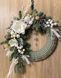 Elegant Wreath Tabletop Sphere Rattan Decorate Christmas <b>Tree</b> <b>Ornament</b> Eco Friendly Holiday Best Choice Trend Model Series - Product Image 2