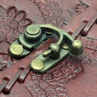 Nouveau cahier de Journal en cuir TC, Journal relié en cuir Vintage fait à la main Antique C-Lock fermeture Journal Journal en cuir classique