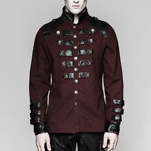 Nuevas Camisas para Hombre Estilo Gótico con Remaches, Color Sólido, Manga Larga, Camisa Cargo Ajustada para Fiesta y Escenario, Ropa Masculina 2026 - Product Image 4