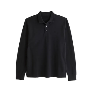 Polo de manga larga para hombre, económico, en mezcla de algodón resistente, para programas de suministro y campañas promocionales corporativas - Product Image 1