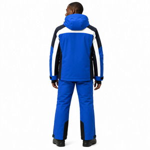 Ensemble veste et pantalon de ski imperméable pour homme, bleu, blanc, noir, tenue de snowboard d'hiver, coupe-vent, respirant, équipement thermique pour la neige - Product Image 4