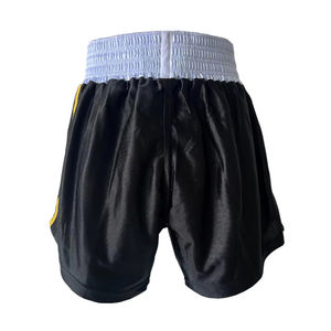 Pantalones Cortos de Entrenamiento de Kickboxing al por Mayor, 100% Poliéster, Pantalones Cortos de Boxeo Tailandés MMA, Cintura Media para Adultos - Product Image 2