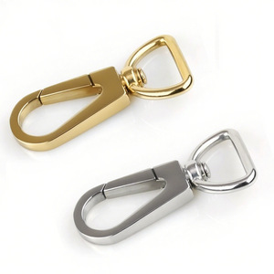 Mousquetons pivotants en acier inoxydable haut de gamme fabrication porte-clés épais connecter fermoir bagages collier pour animaux de compagnie rotation support crochet - Product Image 1