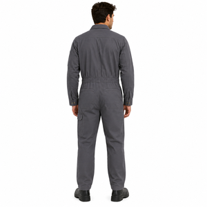 Custom Logo Mens Industrial Uniform Long Sleeve Cargo Pocket Workwear <b>Overall</b> Suit Protective Custom Mechanic Uniform - Product Image 2