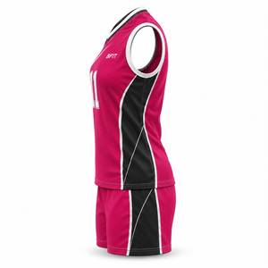 Ensemble d'uniformes de volley-ball personnalisés haut de gamme pour femmes, sans manches, respirant, anti-humidité, séchage rapide, maillot d'équipe, athlétique - Product Image 6