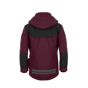 Nueva Chaqueta Softshell con Capucha Color Borgoña, Impermeable, Transpirable, Talla Grande, Abrigo de Invierno para Hombre, Corte Regular - Product Image 4
