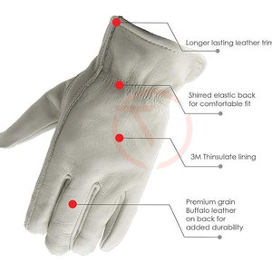 Guantes de Seguridad de Cuero para Trabajo, Venta al Por Mayor, Personalizados, Hechos en Toffy Sports - Product Image 3