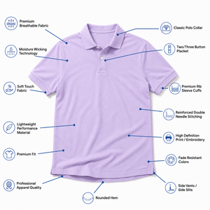 Camisa de Hombre de Color Liso, Estilo Casual, Transpirable, Antiarrugas, 100% Algodón Orgánico, Manga Corta, Tejido de Punto con Botones - Product Image 6