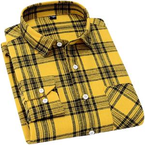 Vente en gros de chemise en flanelle de qualité pour hommes, vêtements décontractés à manches longues en coton de qualité supérieure, design à la mode orienté vers l'exportation - Product Image 4