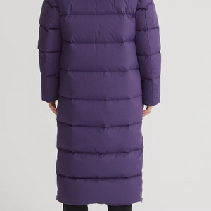 Vente à chaud de veste longue bouffante de qualité supérieure pour femmes Style décontracté avec remplissage en coton Prix bas Couleur violette Longue tenue - Product Image 6