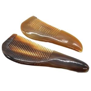 Peine de peinado de cuerno de búfalo pulido personalizado de la mejor calidad, peines de cuerno de vaca Natural hechos a mano, herramienta de estilismo de cuerno de buey blanco náutico - Product Image 4