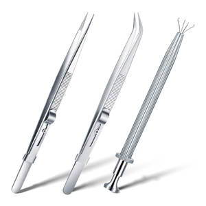 Outil professionnel pour la pose de bijoux, pincettes à pointe fine pour le travail des pierres précieuses et des perles - Product Image 1