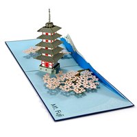Modelo 3D Pop-up de Edificio - Templo - Iglesia - Arquitectónico para Tarjeta de Felicitación de Vietnam, fabricado por HMG
