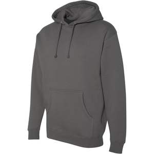 IND4000 Oversized Hooded Pullover <b>Sweatshirt</b> Charcoal XXS-Anti-Wrinkle Solid Pattern with 3D <b>Embroidery</b> 2025 - Product Image 1