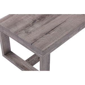 Tavolino da Caffè Contemporaneo in Legno con Finitura Rustica Marrone Grigio Tan per Arredamento Soggiorno - Product Image 3