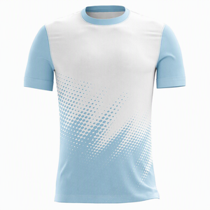 Camiseta Deportiva de Manga Corta con Cuello Redondo y Estampado de Puntos Rojos y Blancos para Hombre, Corte Regular, Secado Rápido, Tejido de Punto, 100% Algodón, Personalizada - Product Image 6