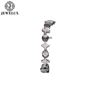 Wholesale Jewelux Elegant Gold Plated Moissanite Tennis <b>Bracelet</b> <b>Adjustable</b> 925 Sterling <b>Silver</b> Daily Wear Gift Best Price - Product Image 1