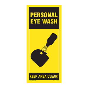 Señal de Advertencia Plegable de PVC Brady - Lavamanos Personalizado, Mantenga el Área Limpia para Laboratorios y Áreas Industriales - Product Image 3