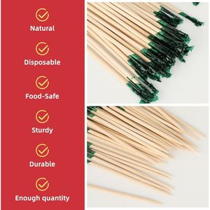 2000 Pezzi Stuzzicadenti in Legno da 2,5 Pollici Colori Assortiti per Aperitivi - Product Image 2