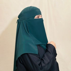 Niqab musulman uni de qualité supérieure pour femmes, voile facial islamique doux et respirant, couvre-hijab pour usage quotidien et tenue modeste - Product Image 2