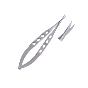 Ensemble d'instruments réutilisables de classe I, ciseaux à cornée en titane et acier inoxydable microchirurgicaux certifiés CE et ISO13485 - Product Image 1