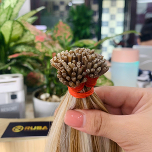 Cabello RUSA de moda en color piano, cabello vietnamita con punta en I para el verano, cabello teñido de doble capa, 100g, nueva técnica - Product Image 3