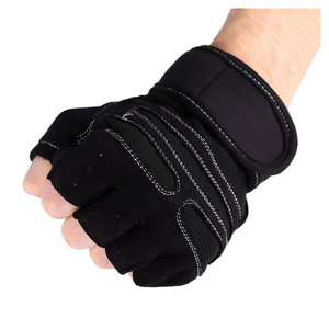 Gants de sport en cuir de qualité supérieure, antidérapants, avec fermeture auto-agrippante, pour usage intensif, personnalisables, unisexe - Product Image 1