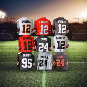 Wholesale High Quality Men's Short Quick Dry 100% Polyester American Football Jersey Plain Embroidery Baltimore 14 Kyle Hamilton - Product Image 1