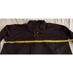 Chemise Ghillie Personnalisée pour Homme, Style Écossais des Highlands, Noire, pour Kilt, Médiévale Renaissance, Fournitures d'Usine - Product Image 5