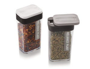 Ensemble de salières et poivrières en plastique, double distributeur, résistant à la poussière, anti-fuite, qualité alimentaire, outils pour herbes et épices - Product Image 2