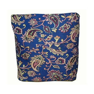 Sac fourre-tout en toile de coton réutilisable et écologique pour femme, grande capacité, imprimé personnalisé motif floral géométrique, idéal pour la plage et le shopping - Product Image 5