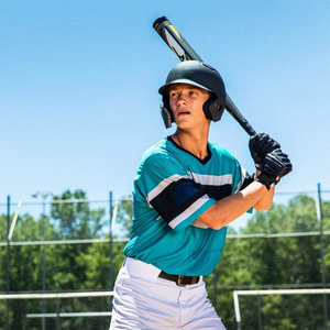 ถุงมือเบสบอลสีดำพร้อมที่จับปรับได้ บุนวมฝ่ามือนุ่ม ถุงมือซอฟต์บอลแบบเต็มนิ้ว สำหรับฝึกซ้อมในสโมสร - Product Image 6