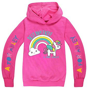 Sudadera con Capucha Rosa, Estampado de Unicornio y Arcoíris, Sudadera Premium Cómoda, Felpa de Algodón Suave, Ropa Moderna - Product Image 1