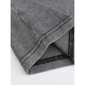 T-shirt oversize en tissu épais délavé à l'acide pour hommes et femmes, style streetwear personnalisé pour les programmes de branding - Product Image 5