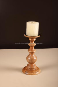 Candelabros de madera de mango personalizados al por mayor, farolillos y frascos decorativos de mesa, la mejor calidad para Navidad - Product Image 2