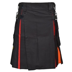 Produits phares Toutes couleurs 2026 Nouveaux kilts utilitaires écossais modernes noirs pour hommes et femmes avec kilts/ Kilt écossais - Product Image 3
