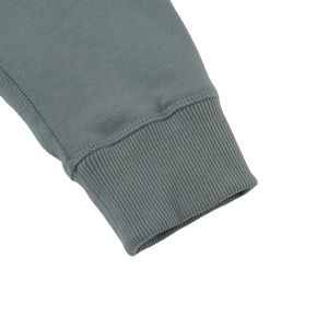 Sudadera con capucha de manga larga con cordón de moda diaria ecológica de alta calidad 100% algodón personalizado lana merino bordada al por mayor - Product Image 5