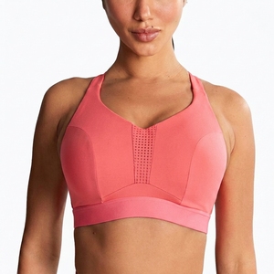 OEM ODM Women's Halter <b>Neck</b> Sports Bra Soft Stretch <b>Padded</b> Fitness Gym Workout Exercise Activewear Bra - Product Image 1