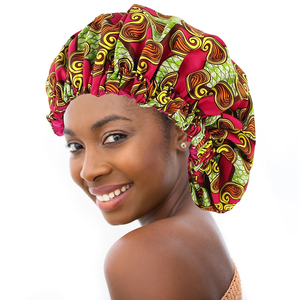 Nouveau Bonnet en Satin Doublé Extra Large pour Femme, Grande Taille, Imprimé Beauté, Bonnet de Nuit en Soie Satinée, Chapeau de Nuit, Couvre-Chef, Vente en Gros - Product Image 6