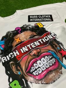 เสื้อยืดพิมพ์ลายพัฟคุณภาพสูง ผ้าฝ้าย 100% สไตล์วินเทจ แขนสั้น สำหรับใส่ในฤดูร้อน สตรีทแวร์ - Product Image 3