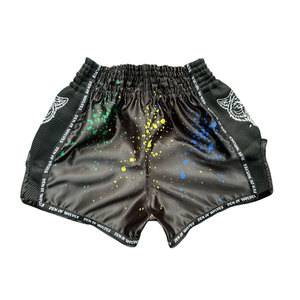Shorts de Muay Thai sur mesure en gros pour OEM, taille élastique, haute qualité, entraînement d'été, MMA, boxe, grande taille XL, respirant, écologique - Product Image 6