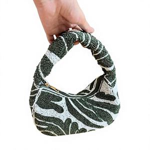 <b>Black</b> Seed Beaded Shoulder <b>Bag</b> Women Cowboys Embroidery Modern Handbag Crossbody Party <b>Evening</b> Fashion Statement Purse Gift - Product Image 6