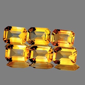 Natural Golden Yellow Citrine Octagon Cut Earth Mined Loose Gemstone High Quality Jewelry <b>Stone</b> Wholesale - Product Image 2