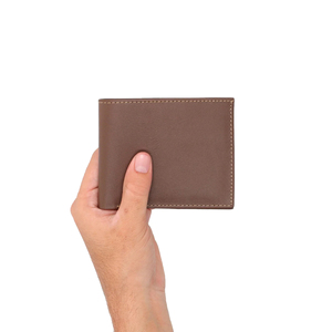 Wholesale Luxury Men's Bifold Slim High Quality Genuine Leather <b>Wallets</b> Short <b>RFID</b> <b>Blocking</b> Custom Logo Premium Card Holder 2026 - Product Image 3