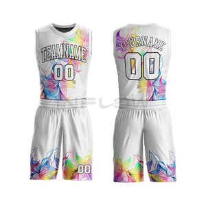 Conjunto de Camiseta de Baloncesto de Manga Corta Transpirable para Invierno OEM, Nombre del Equipo Personalizado, Impresión Digital, 100% Poliéster, Unisex - Product Image 4